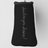 イエスはあなたを愛している(名前を追加または削除) ゴルフヘッドカバー (回転90)