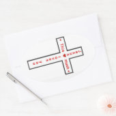 イエスはあなたを愛している 楕円形シール (封筒)