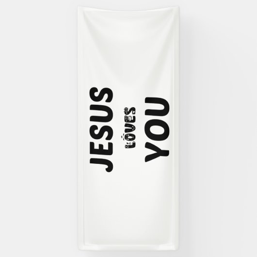 イエスはあなたを愛している 横断幕 (縦)