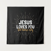 イエスはあなたを愛している – 神はなぜタペストリーを知っている タペストリー (正面)