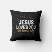 イエスはあなたを愛している – 神はなぜ装飾用クッション クッション (正面)