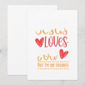 イエスはあなたを愛している 神 宗教 教会 カトリック ギフト 招待状 (正面/裏面)