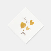 イエスはあなたを愛している。紙ナプキンモダン スタンダードカクテルナプキン (角)