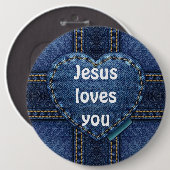イエスはあなたを愛している 缶バッジ (正面&裏面)