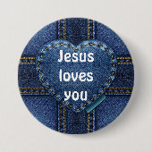 イエスはあなたを愛している 缶バッジ (正面)