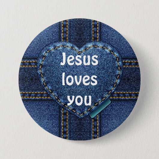 イエスはあなたを愛している 缶バッジ (正面)