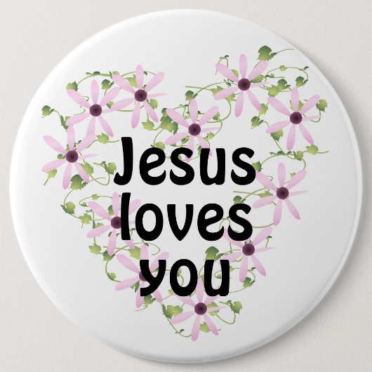 イエスはあなたを愛している 缶バッジ (正面)