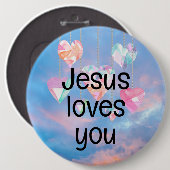 イエスはあなたを愛している 缶バッジ (正面&裏面)