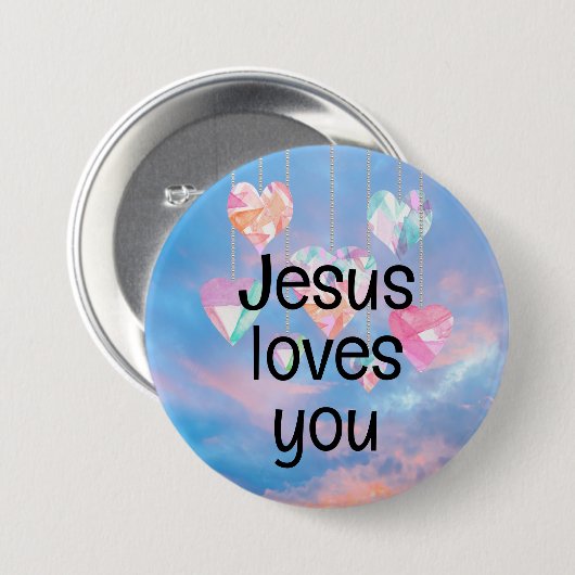 イエスはあなたを愛している 缶バッジ (正面&裏面)