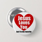 イエスはあなたを愛している 缶バッジ (正面&裏面)