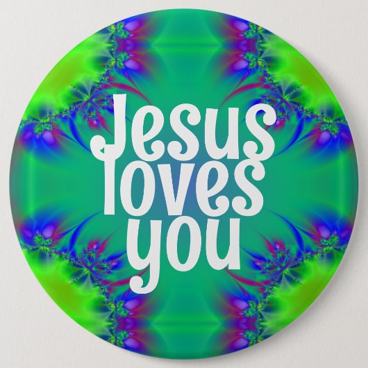 イエスはあなたを愛している 缶バッジ (正面)