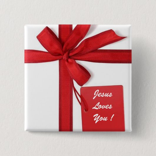 イエスはあなたを愛している 缶バッジ (正面)