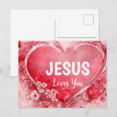 イエスはあなたを愛している 聖書の挨拶 ポストカード ３ (正面/裏面)