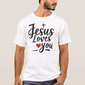 イエスはあなたを愛している Tシャツ (正面)