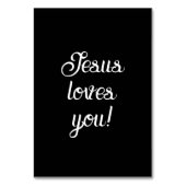 イエスはあなたを愛してる！スクリプトの書き込み テーブルナンバー (裏面)