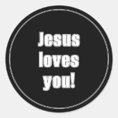 イエスはあなたを愛してる! ラウンドシール (正面)