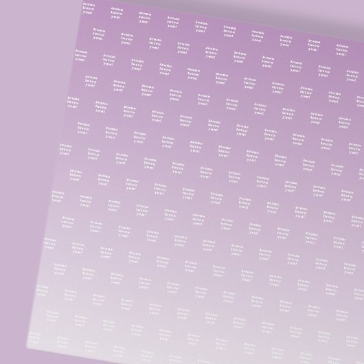 イエスはあなたを愛してる！ |紫グラデーション ラッピングペーパー