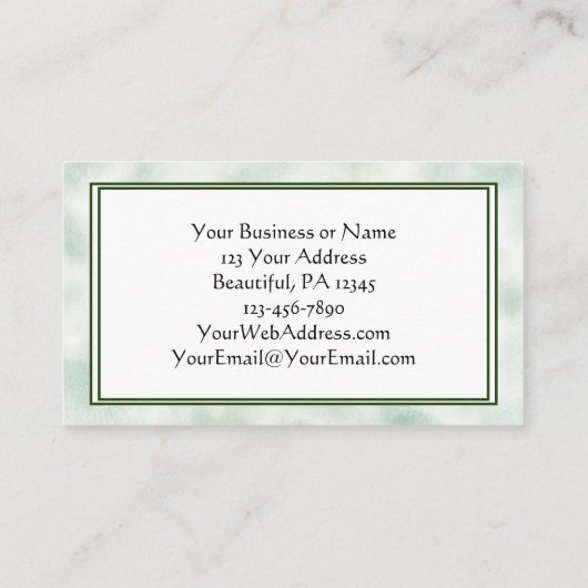 イエスはあなたを愛してる！美しいピンクのバラ、フローラ 名刺 (裏面)