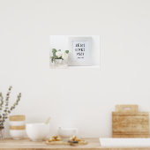 イエスはあなたを愛してる!John 3:16、聖なる書物、 経典リファレンス ポスター (キッチン)