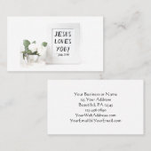 イエスはあなたを愛してる!John 3:16、聖なる書物、 経典リファレンス 名刺 (正面/裏面)