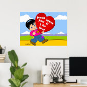 イエスはあなたを愛し、私も愛する！ ポスター (ホームオフィス)