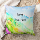 イエスはここに住んでいる クッション (ブランケット)