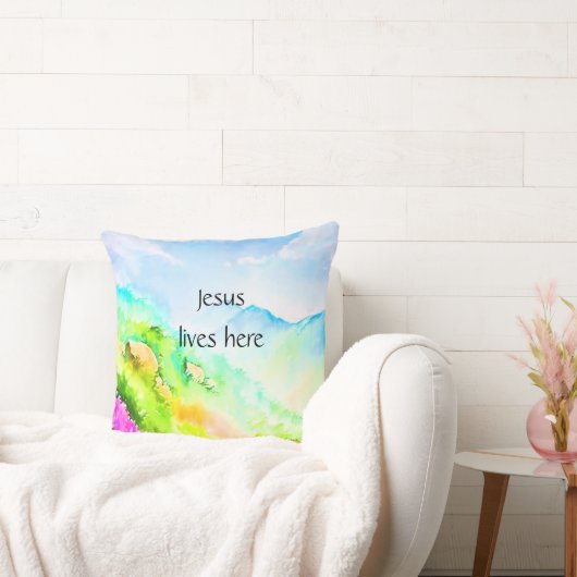 イエスはここに住んでいる クッション (ソファ)