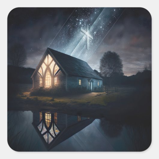 イエスはここに住んでいる スクエアシール (正面)