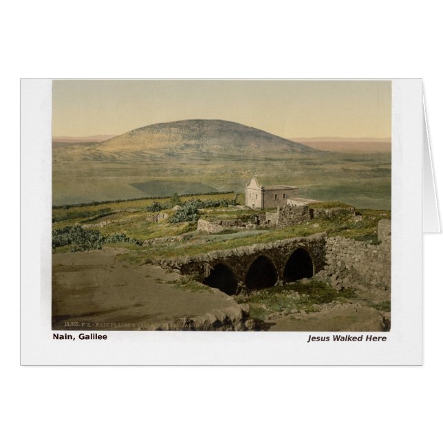 イエスはここを歩いた。ガリラヤ・ナイン (正面横)