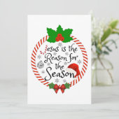 イエスはこの季節の理由です Tシャツ 招待状 (スタンド正面)