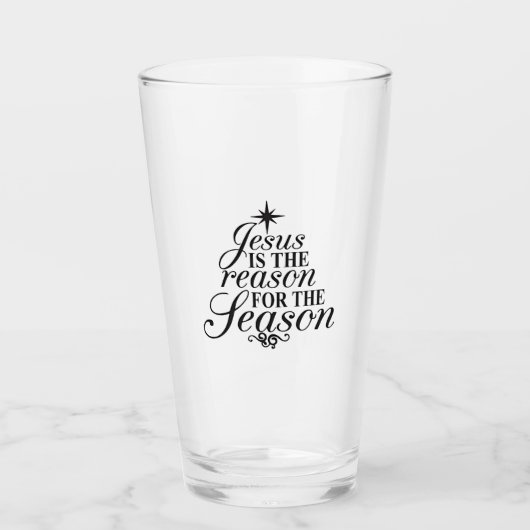 イエスはこの季節の理由 クリスマス タンブラーグラス (正面)