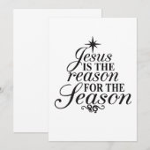 イエスはこの季節の理由 クリスマス 招待状 (正面/裏面)