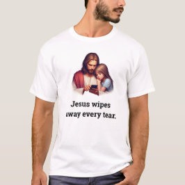 イエスはすべての涙を拭ってくださいます ラグジュアリーTシャツ  Tシャツ