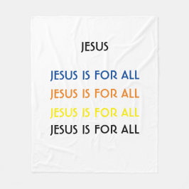 イエスはすべての色に賛成だ フリースブランケット