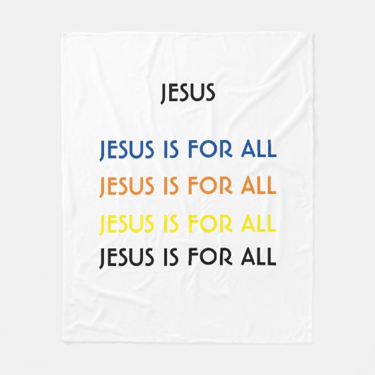 イエスはすべての色に賛成だ フリースブランケット (正面)