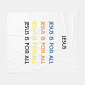 イエスはすべての色に賛成だ フリースブランケット (正面(横))