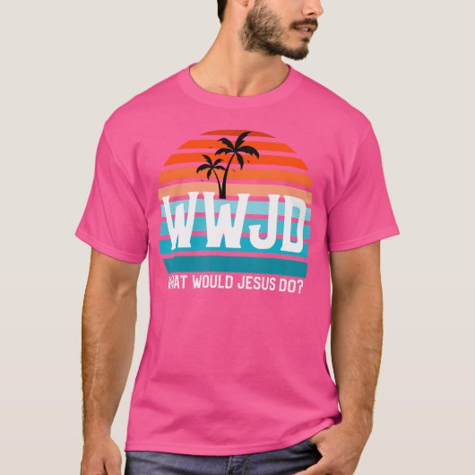 イエスはどうするだろうか 愛を優先する WWJD HWLF Tシャツ (正面)