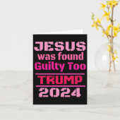 イエスはアメリカのトランプを取り戻した罪を認められた カード (黄色い花)