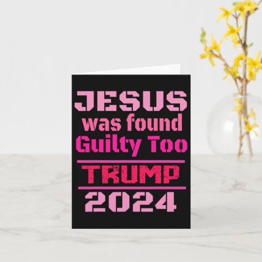 イエスはアメリカのトランプを取り戻した罪を認められた カード (黄色い花)