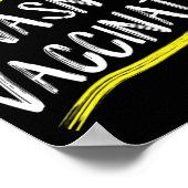 イエスはアンチバックスTシャツの予防接種を受けていなかった。 ポスター (角)