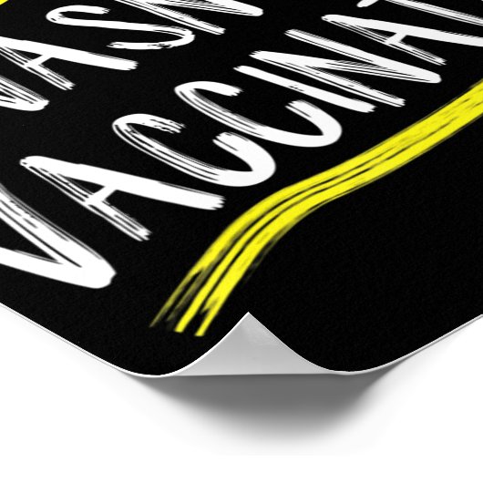 イエスはアンチバックスTシャツの予防接種を受けていなかった。 ポスター (角)