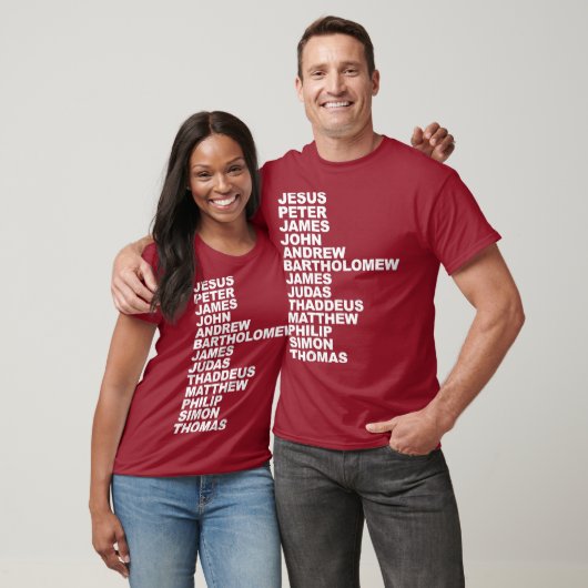 イエスはイエスと十二人の弟子を使う Tシャツ (ユニセックス)