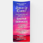 イエスはイースターカスタム教会の礼拝を復活させた 横断幕 (縦)