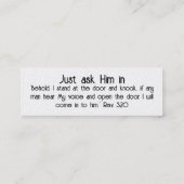 イエスはカードを愛している スキニー名刺 (裏面)