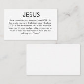 イエスはカードを覚えている 名刺 (正面/裏面)