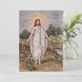 イエスはキリスト教のヴィンテージカスタム復活祭を起こした シーズンカード (スタンド正面)