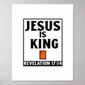 イエスはキリスト教の信仰のバイブルの王である ポスター (正面)