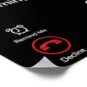 イエスはキリスト教の信仰を呼んでいる ポスター (角)