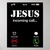 イエスはキリスト教の信仰を呼んでいる ポスター (正面)