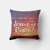 イエスはキリスト教の復活祭の風景を復活させた クッション (裏面)